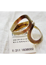 Ασημένιο (925ο) δαχτυλίδι , άπειρο , ανάγλυφο