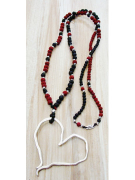 Lava (red - black ) silver 1000o