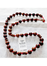 Men's pendant - wooden beads