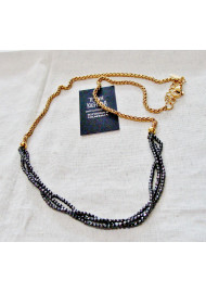 Hematite triple row necklace (tagye)