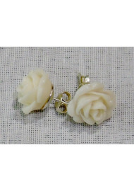 Silver 925o rose earring