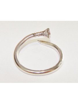 Ασημένιο (925ο) δαχτυλίδι καρφί