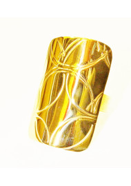 Ασημένιο δαχτυλίδι gilded - s 