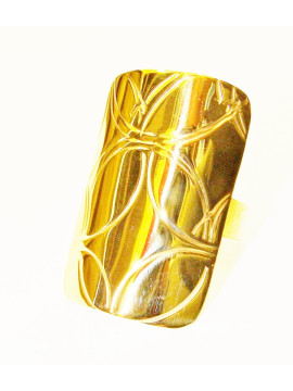 Ασημένιο δαχτυλίδι gilded - s 