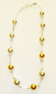 Περιδέραιο με SWAROVSKI PEARLS - ασήμι 925ο.