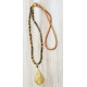 Necklace (60 cm.) With mineral beads