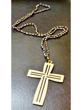 Necklace (65 cm) big cross