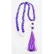 Necklace (60 cm) made of purple agate