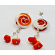 Earring with agate LAB
