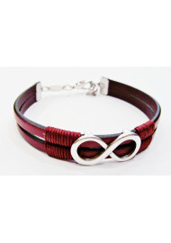 Men's Infinity Leather Bracelet