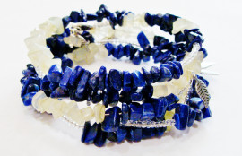  Bracelet with mineral chip