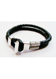Men's leather bracelet - boat cleat