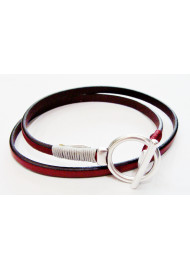 Men's leather bracelet circle