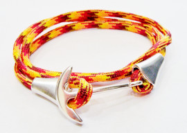 Unisex bracelet made of mountaineering lanyard