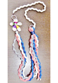 Necklace with cotton cord