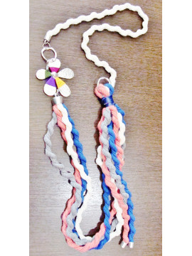 Necklace with cotton cord