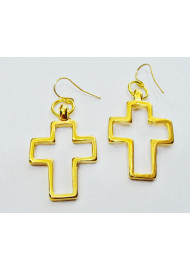 Earring Cross outline