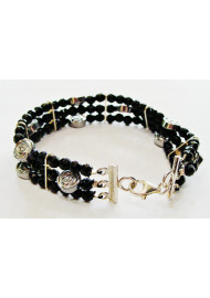 Bracelet with black onyx