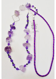 Necklace with fluorite