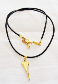 Necklace with golden heart