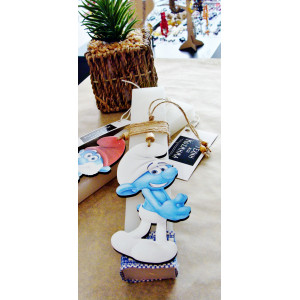 Easter candle 22 cm. STRUMPH VILLAGE