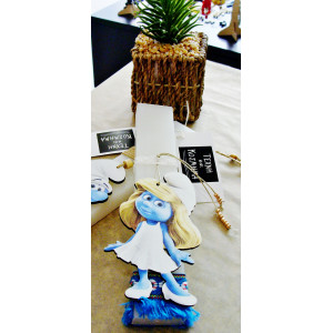 Easter candle 22 cm. Smurfette