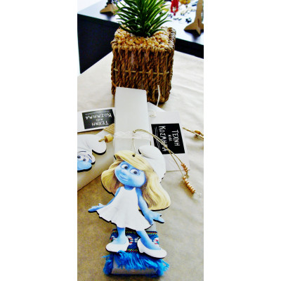 Πασχαλινή λαμπάδα 22 εκ. στρουμφίτα