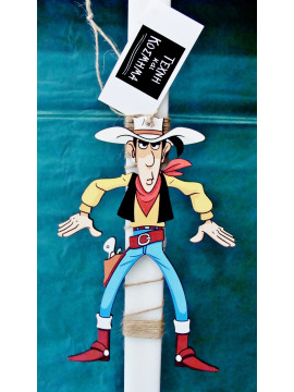 Easter candle 32 cm. Lucky Luke