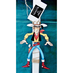 Easter candle 32 cm. Lucky Luke