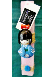 Easter candle 22 cm Kokeshi doll