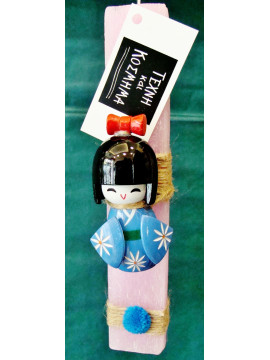Easter candle 22 cm Kokeshi doll
