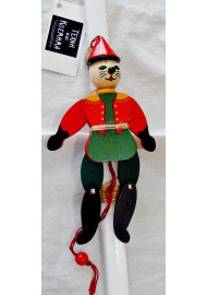 Πασχαλινή λαμπάδα 32 εκ. κλόουν - μαριονέτα 