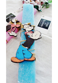Πασχαλινή λαμπάδα 25 εκ. : Olive Oyl & Popeye