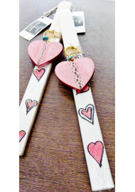 Easter candle 32 cm. Heart