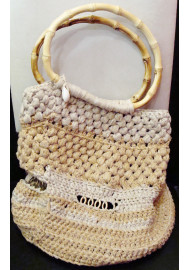 Knitted Satin (1)  - Cotton Yarn Bag.