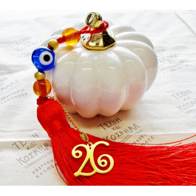 Κολοκύθα κεραμική - γούρι 26