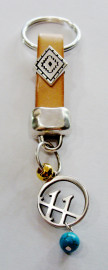 Leather key ring 