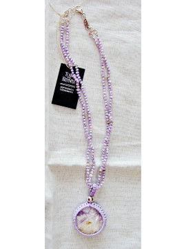 Pendant with purple pearl