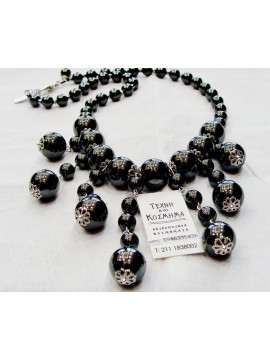Necklace made of hematite ...