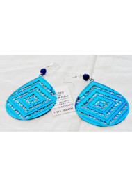 Blue roua drop earring