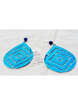 Blue roua drop earring