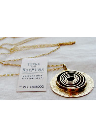 Long (62 cm) spiral necklace