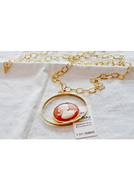 Necklace (56 cm) - cameo design