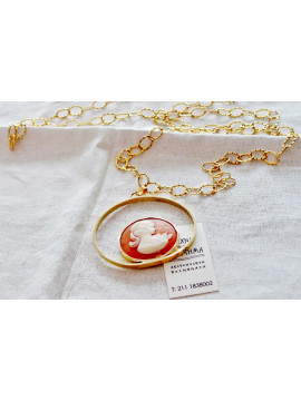 Necklace (56 cm) - cameo design