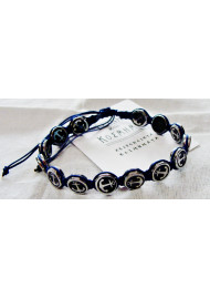 Men's bracelet with hematite - anchor