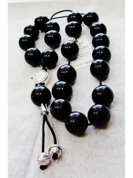 Rosary made of vinyl beads - H.