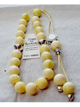 Rosary with vinyl beads - I.