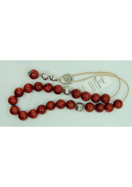 Rosary with apple coral