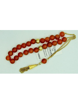 Rosary with corneol (Φ-8 mm)