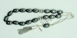 Rosary with oval hematite (Φ-10 mm) D.S.